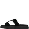 CLARKS  WOMENS  SANDAL - BLACK SUEDE